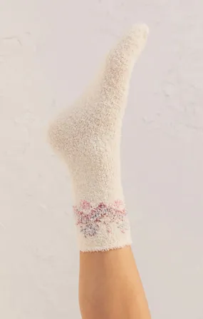 2-Pack Plush Fair Isle Socks