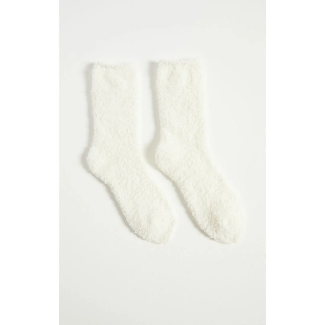 2 Pack Plush Socks in Heather Grey