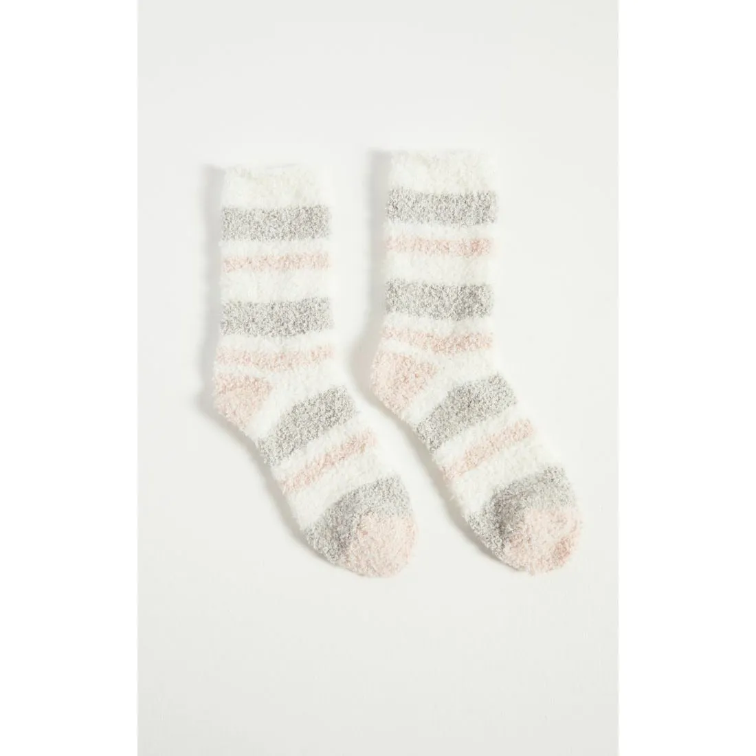 2 Pack Plush Socks in Vintage Pink