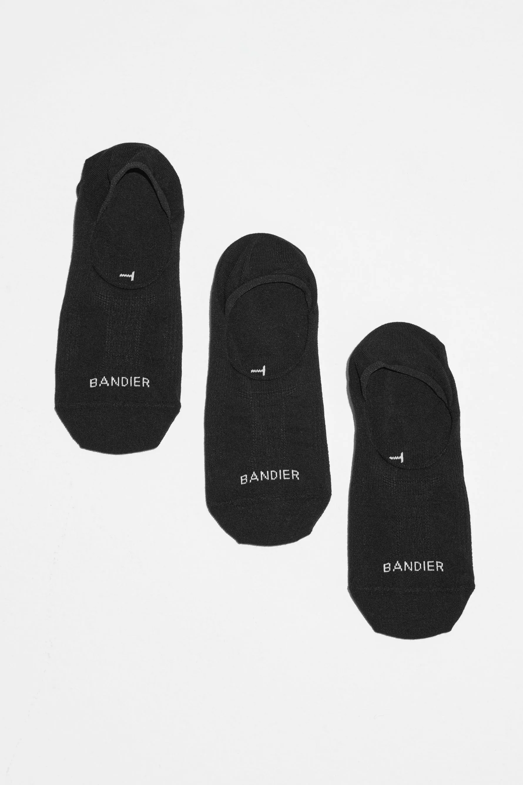 3 Pack Avery No Show Socks - Black