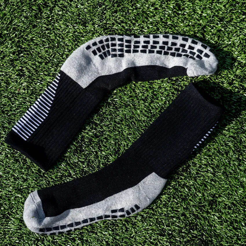 3 Pack Kids Anti Slip Football Grip Socks