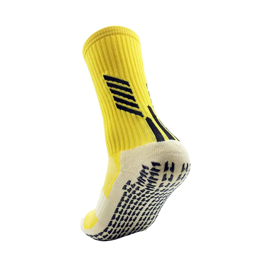 3 Pack Kids Football Grip Socks Yellow