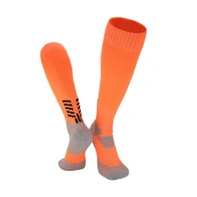 3 Pack Kids Thick Cushioned Football Socks Orange