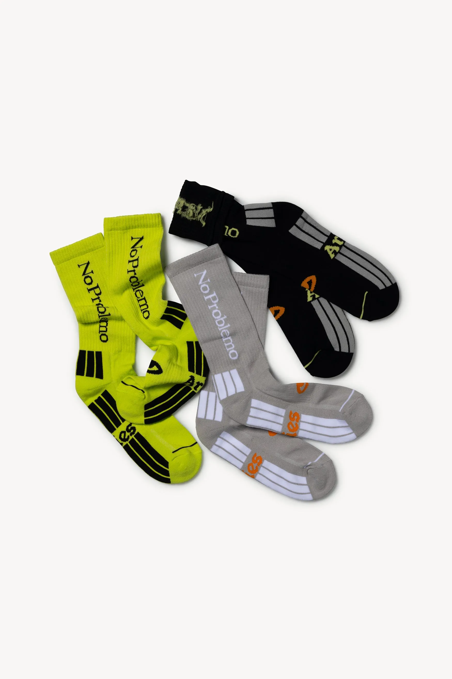 3 PACK No Problemo Socks