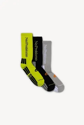 3 PACK No Problemo Socks