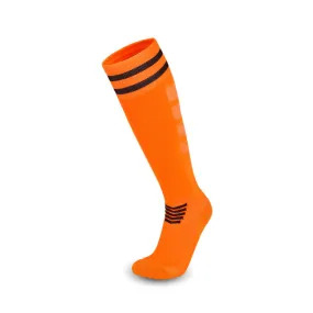 3 Pack Orange Football Socks for Kids