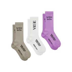 3-PACK TENNIS SOCKS SET - DJ'S FAVOURITES