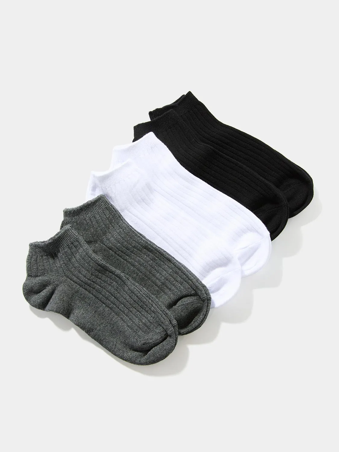 6-Pack Of Multicoloured Ribbed Socks