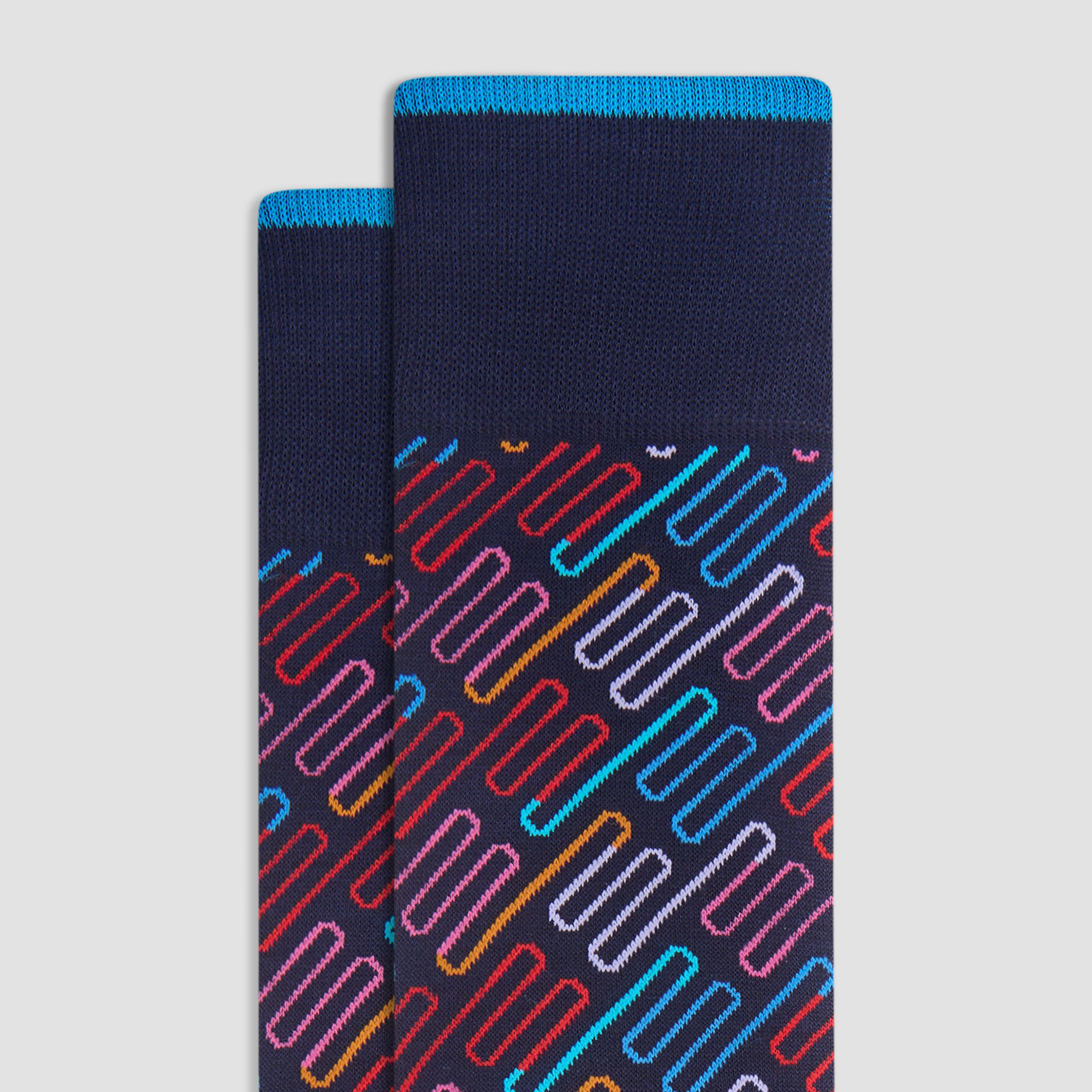 Abstract Mid-Calf Socks