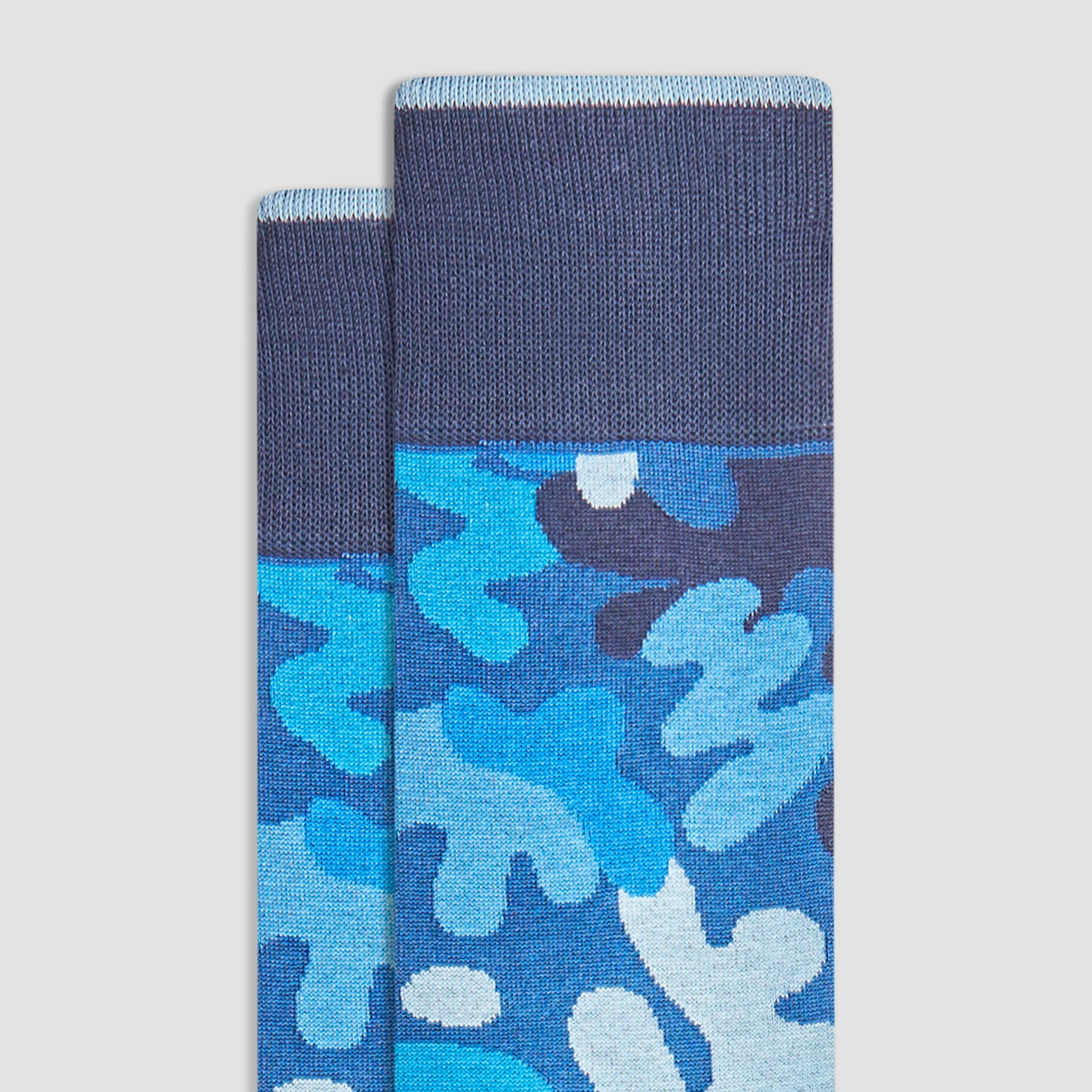 Abstract Mid-Calf Socks