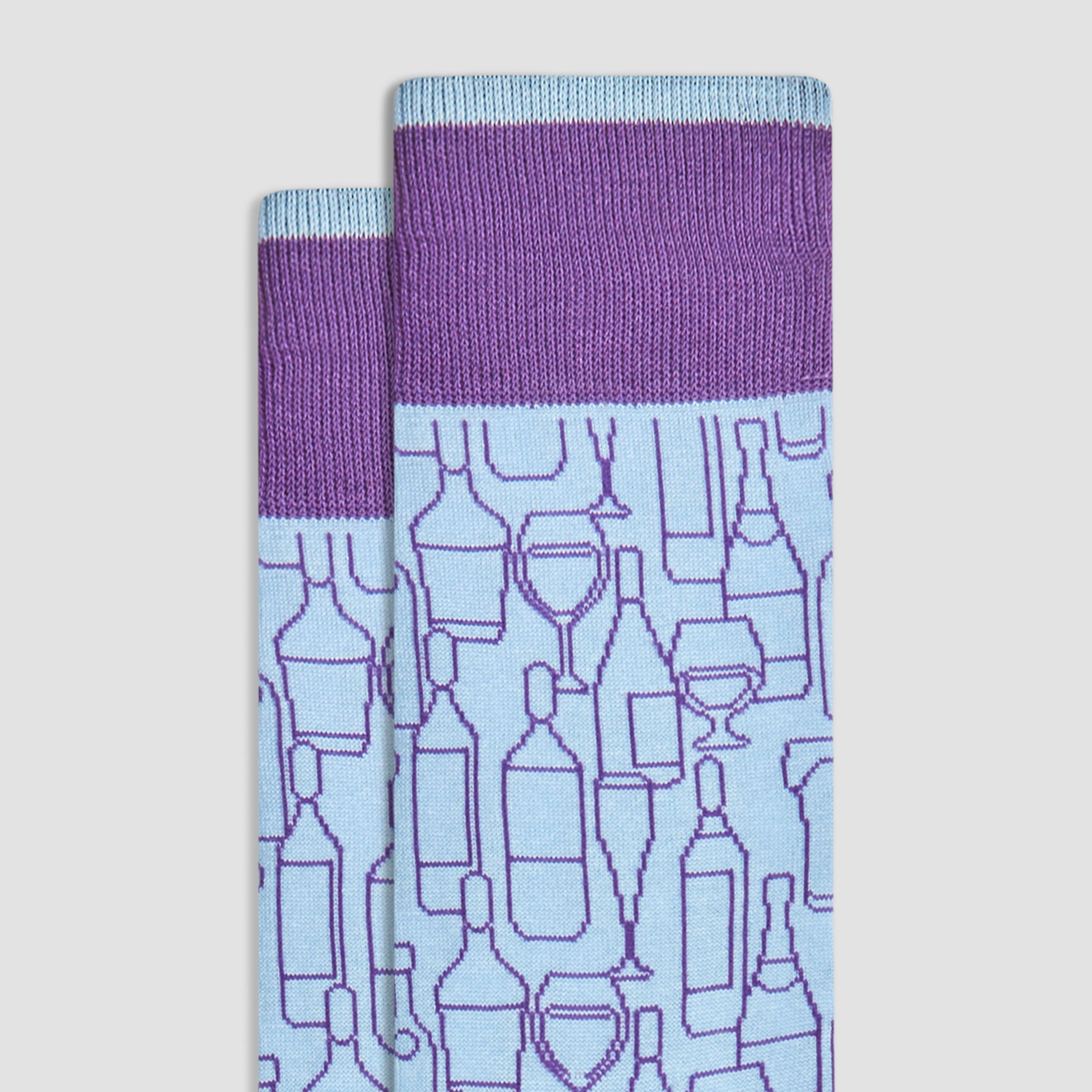 Abstract Mid-Calf Socks