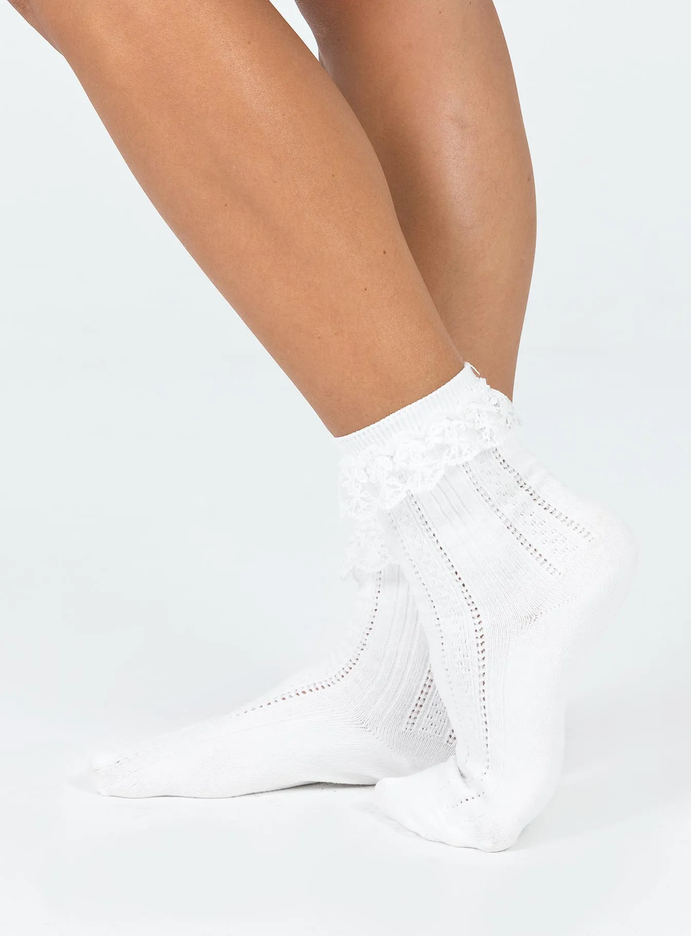 Ackie Socks White