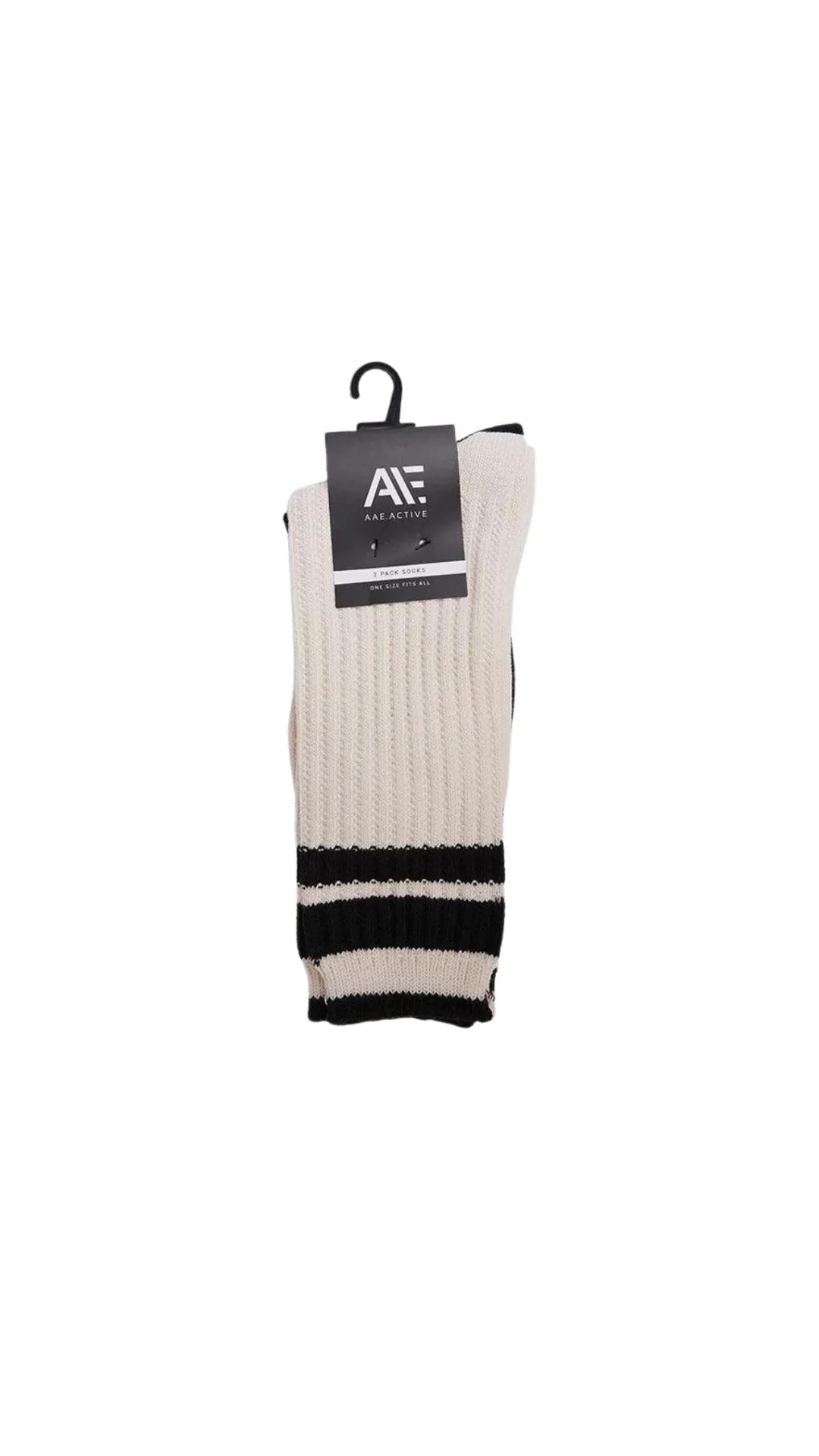 Active Crew Socks 2 Pack Natural