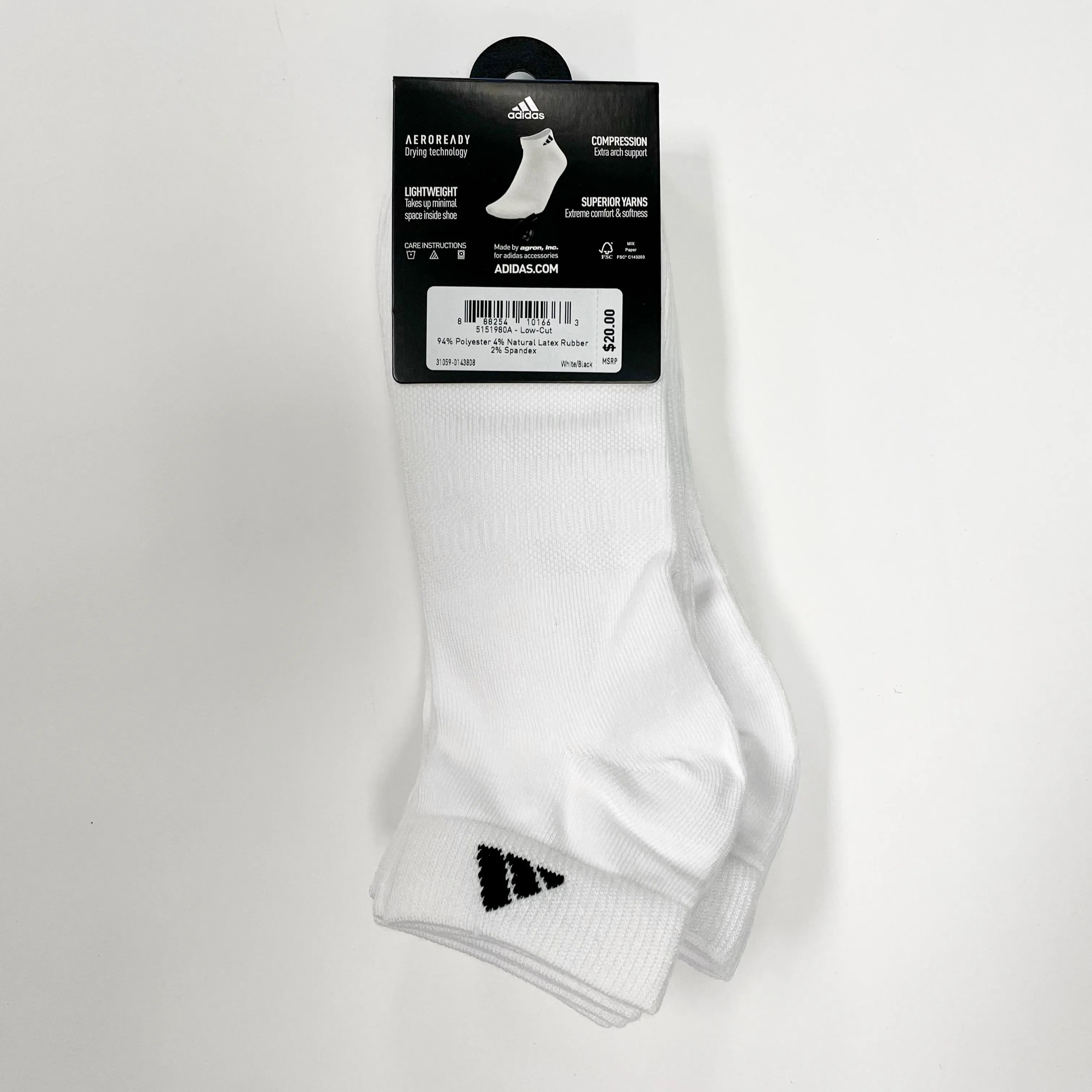 Adidas Men's Superlite low-cut 6 pairs socks