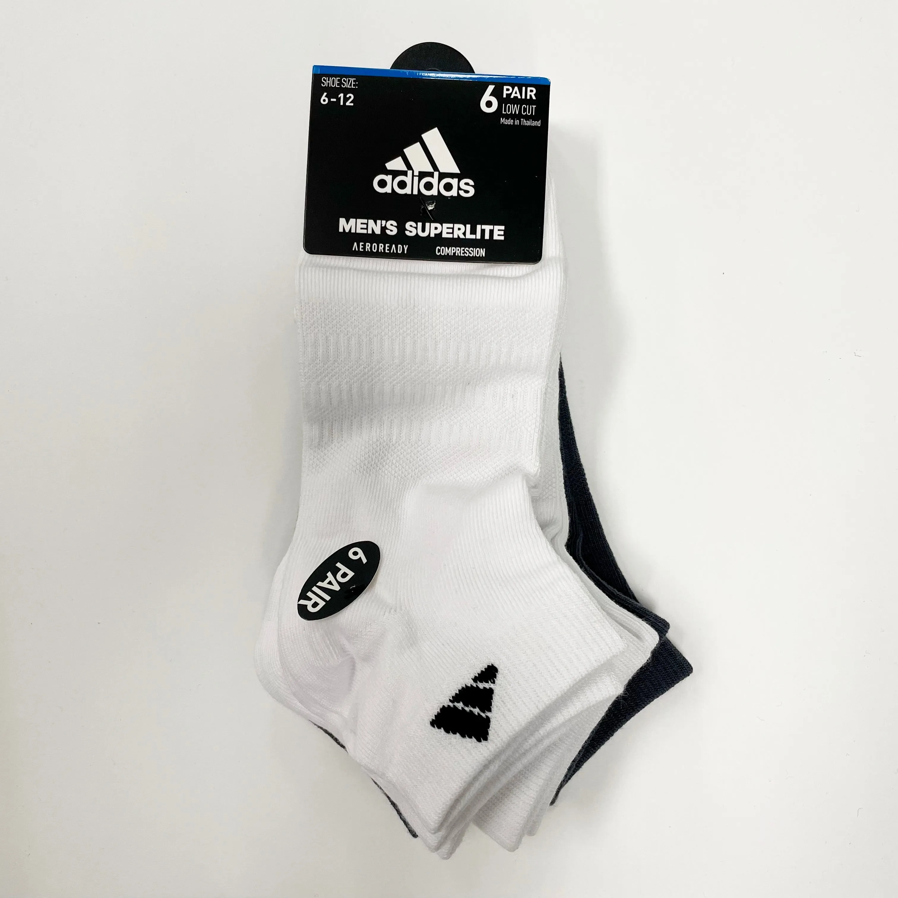 Adidas Men's Superlite low-cut 6 pairs socks