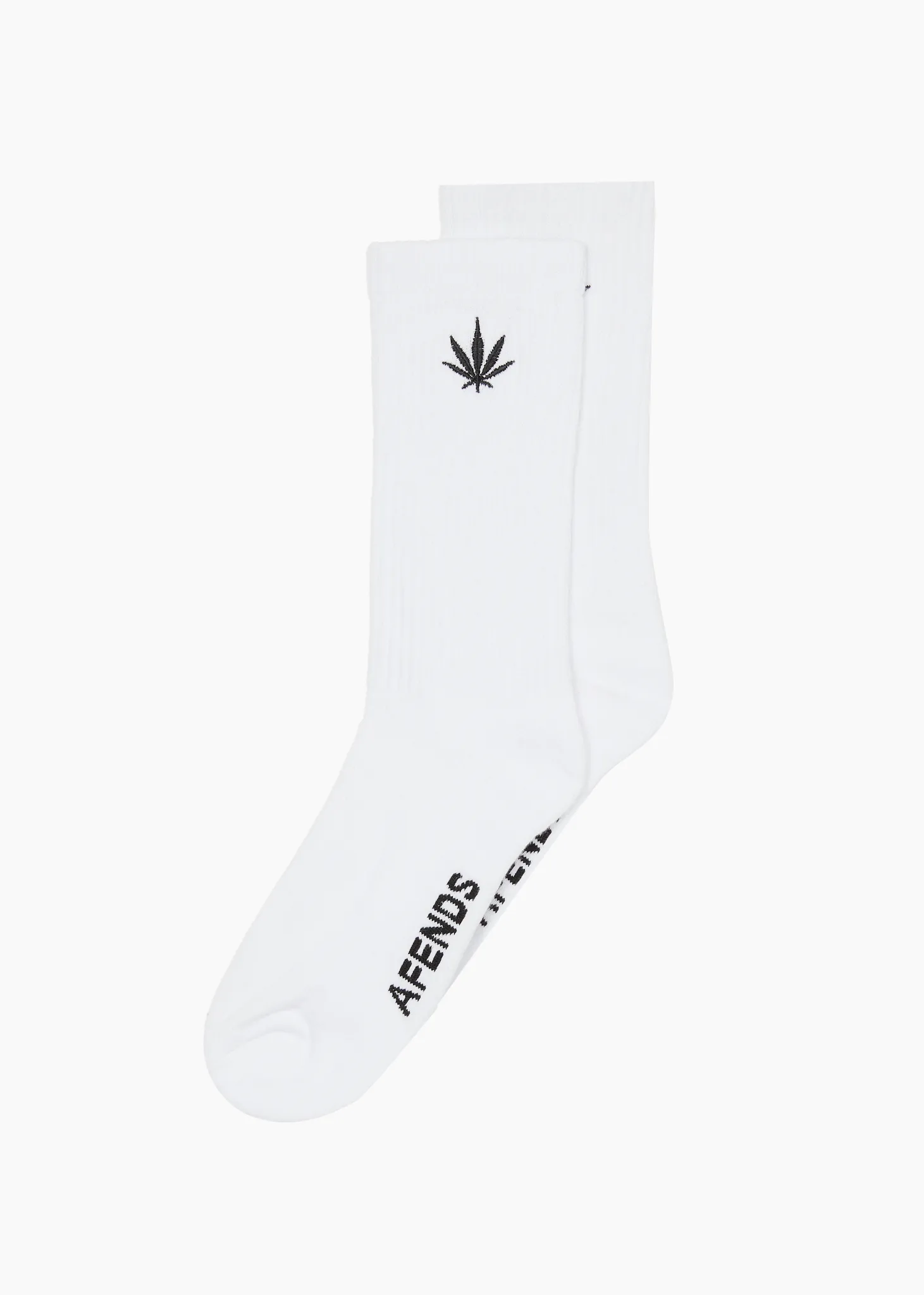 AFENDS Mens Happy - Socks One Pack - White