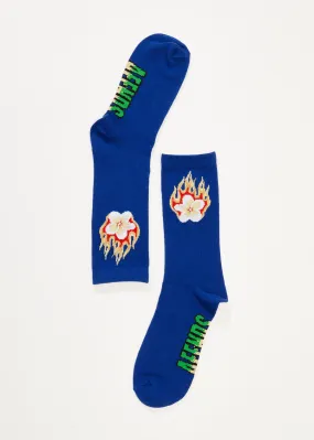 AFENDS Mens Holiday - Socks One Pack - Navy