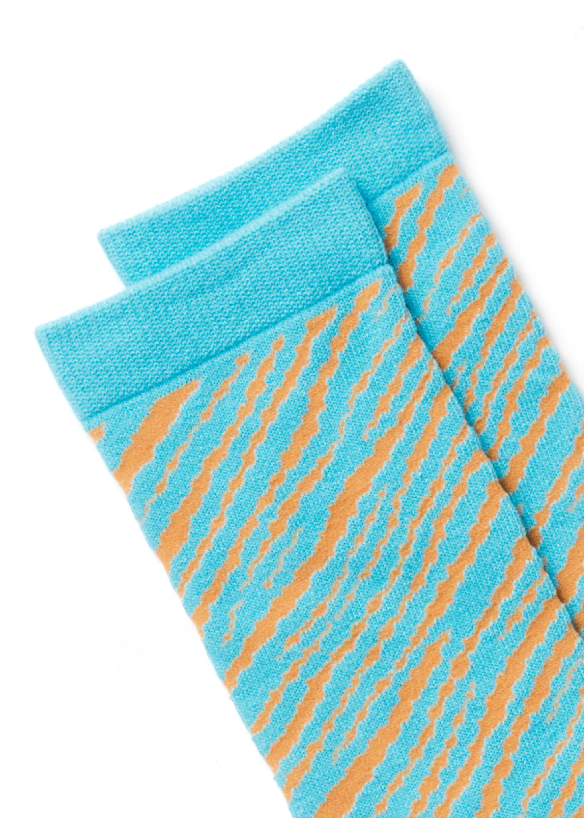 AFENDS Unisex Adi - Crew Socks - Blue Stripe