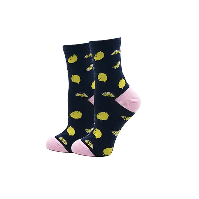 All over Printed Socks Cotton Colorful Cartoon