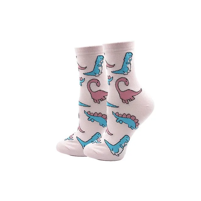 All over Printed Socks Cotton Colorful Cartoon