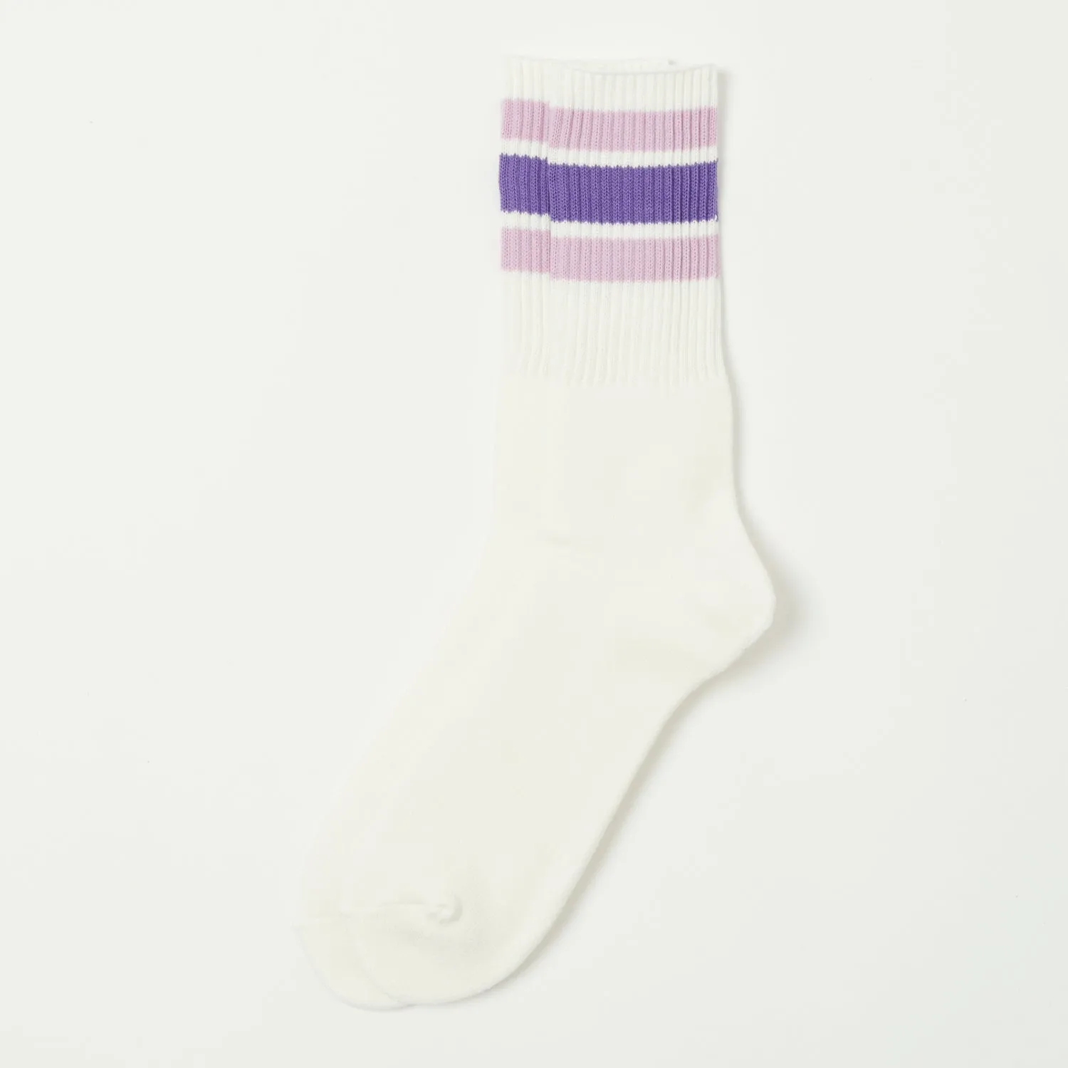 Anonymous Ism 3 Line Crew Socks - Purple