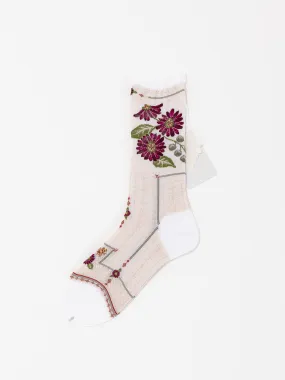 Antipast Gerbera Socks, White