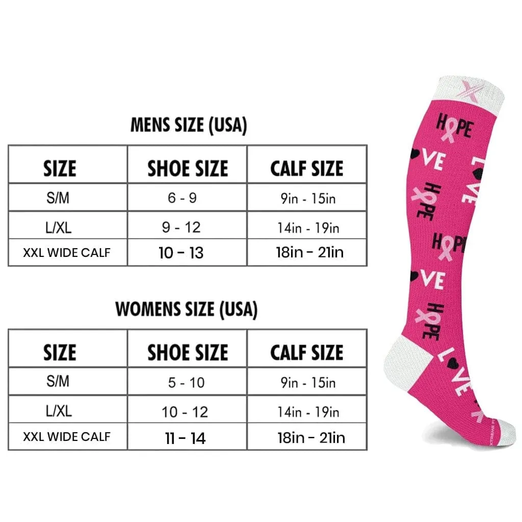 BCA Awareness Hope & Love Socks (3-Pairs)