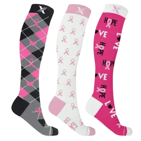 BCA Awareness Hope & Love Socks (3-Pairs)