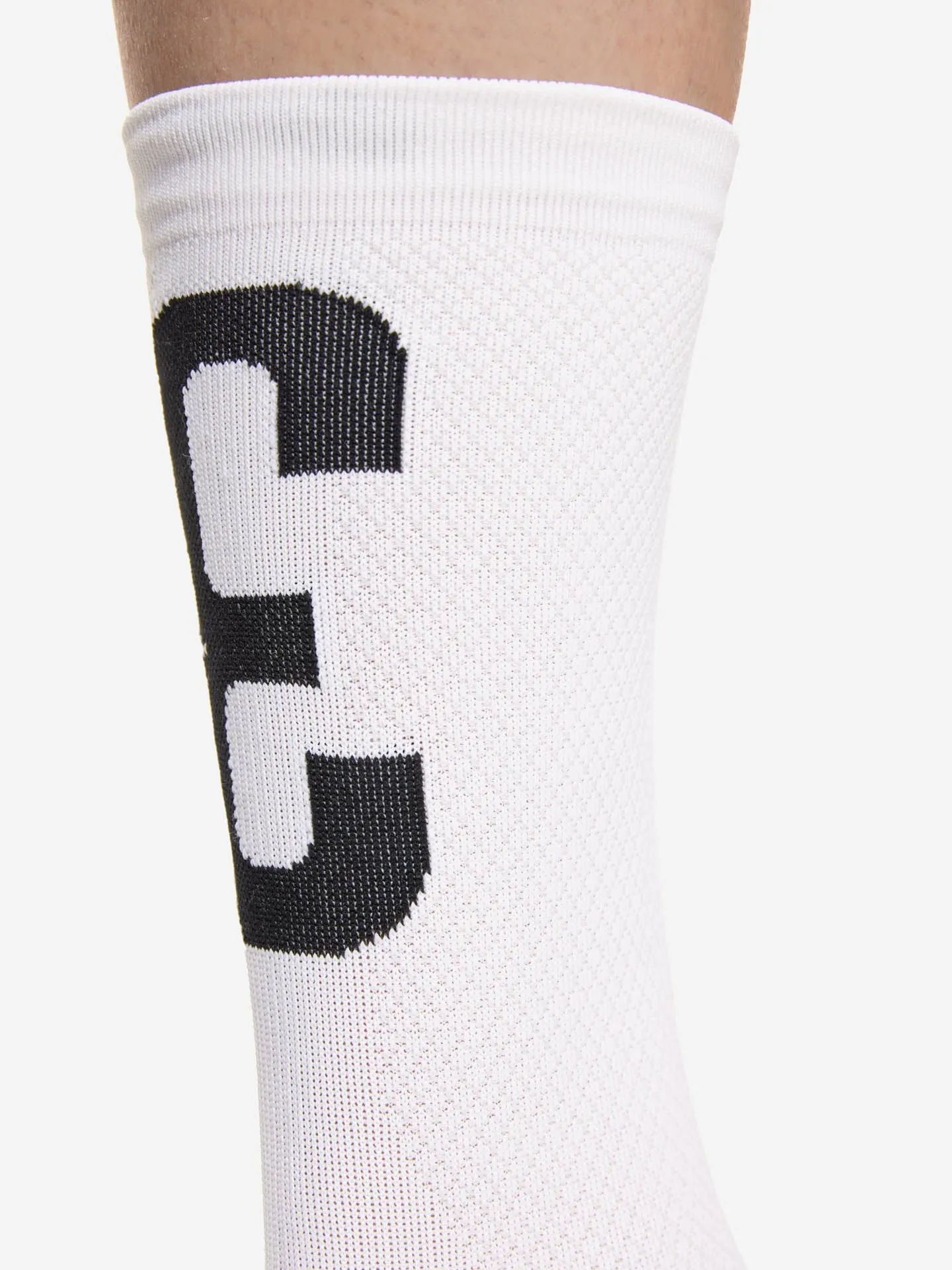 Bib Number 13 - Cycling Socks - White