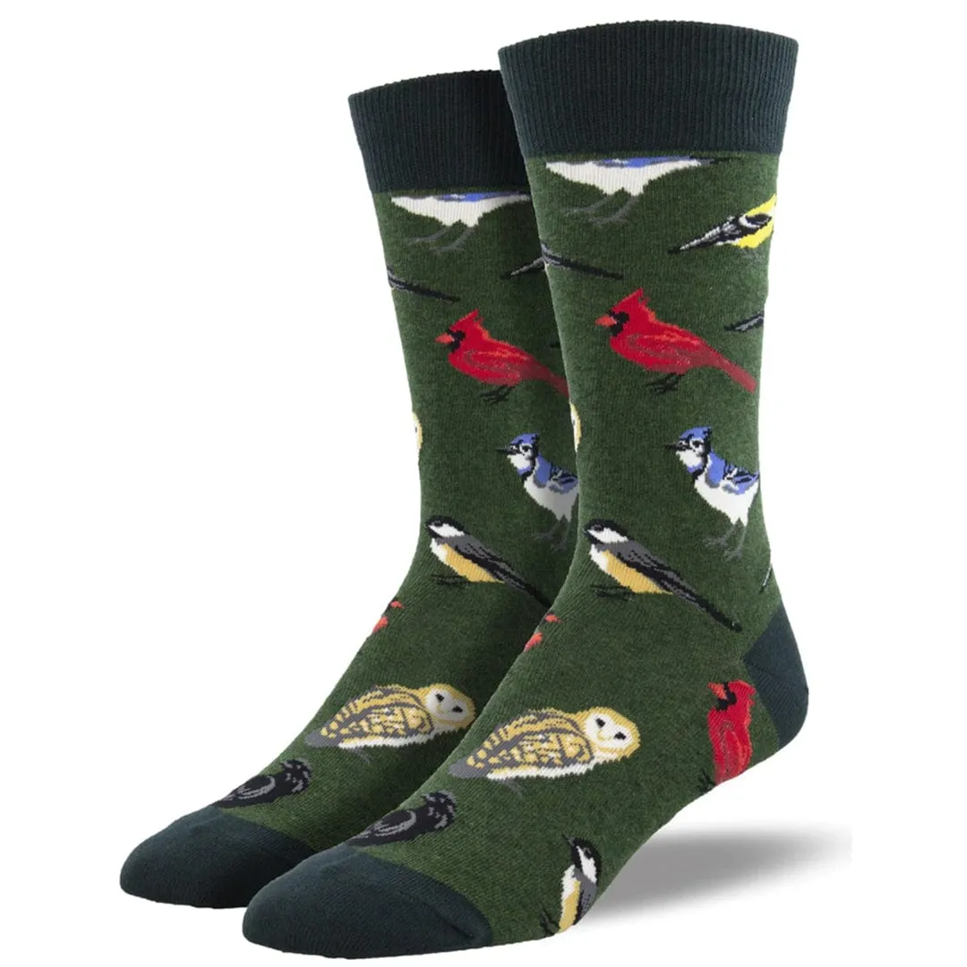 Bird Is The Word Men's Crew Socks