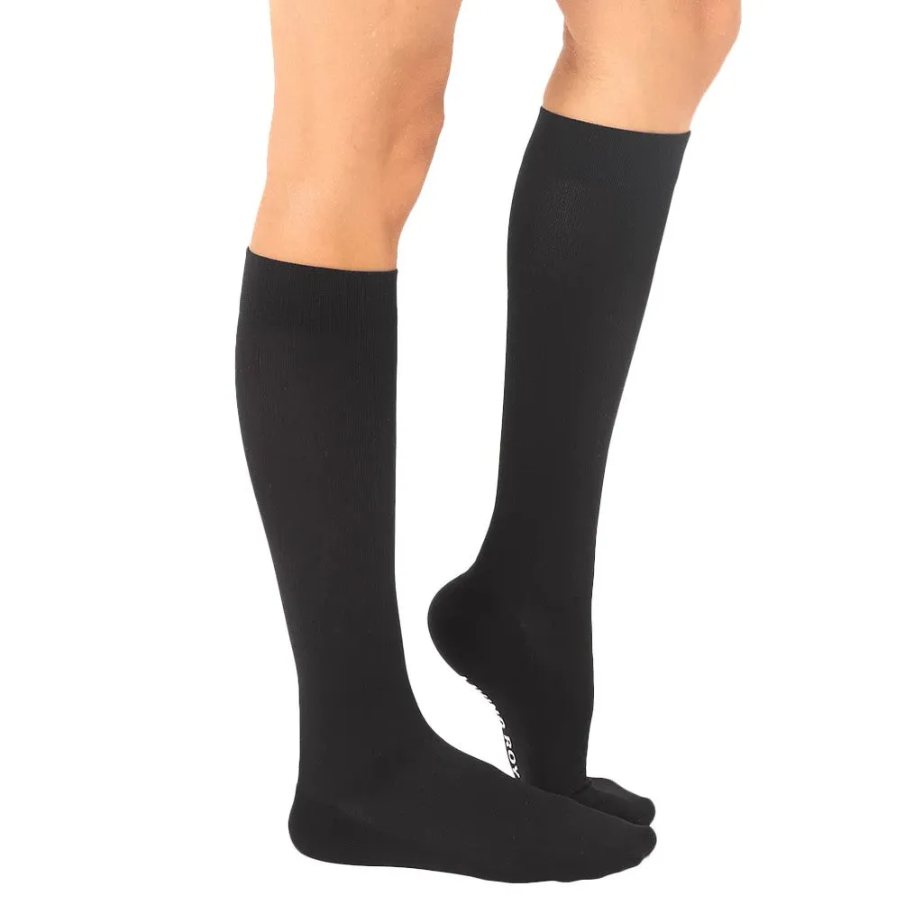 Black Compression Socks with 15-20 mmHg