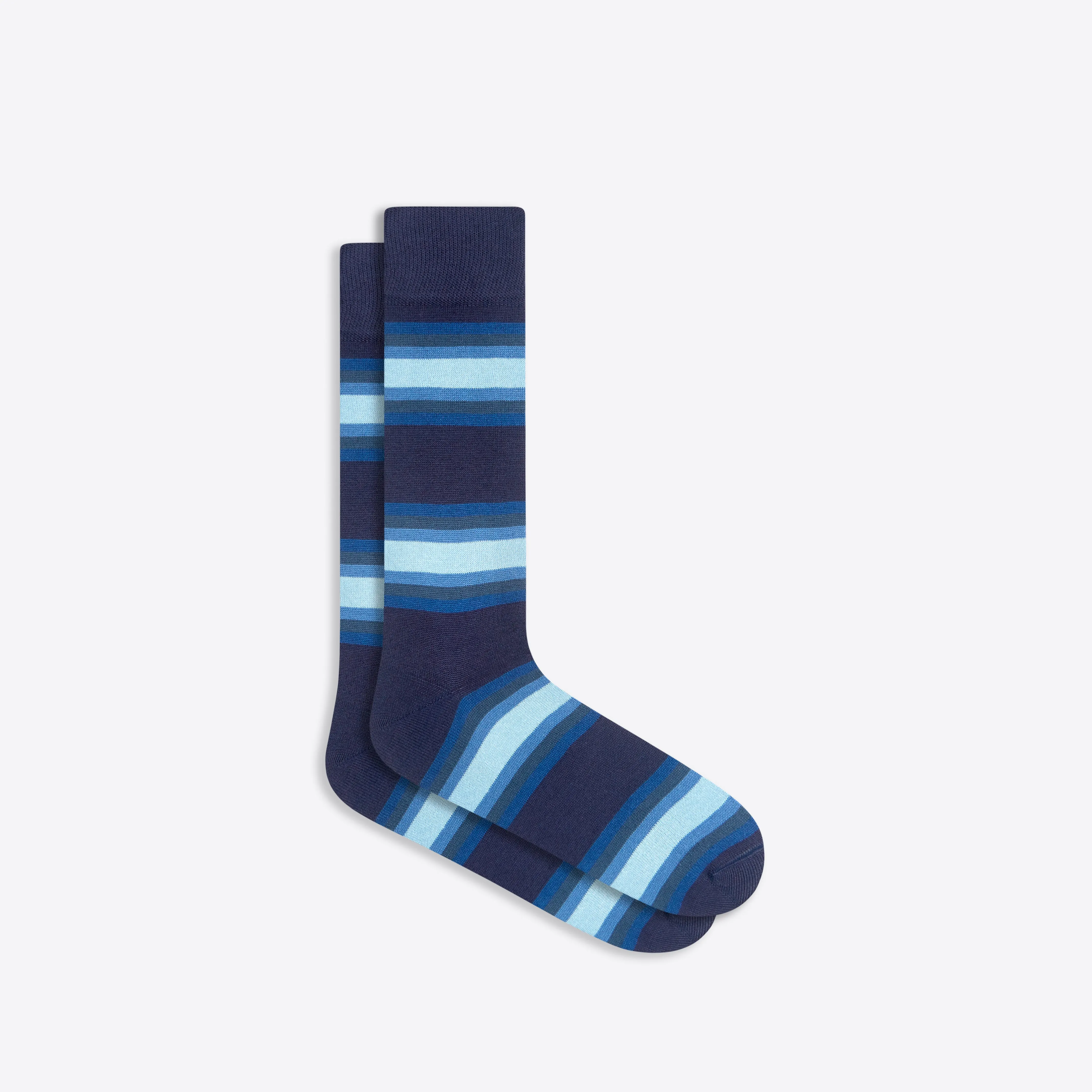 Block Stripe Mid-Calf Socks