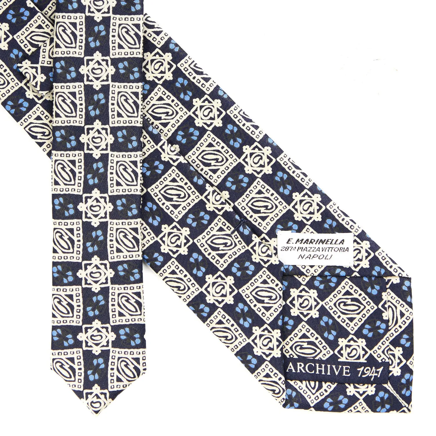 BLUE SILK TIE