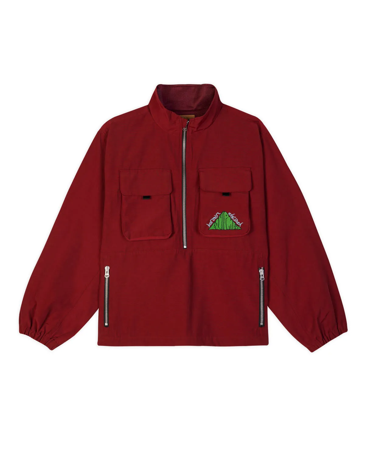 Brain Dead Equipment Running Pullover - Red