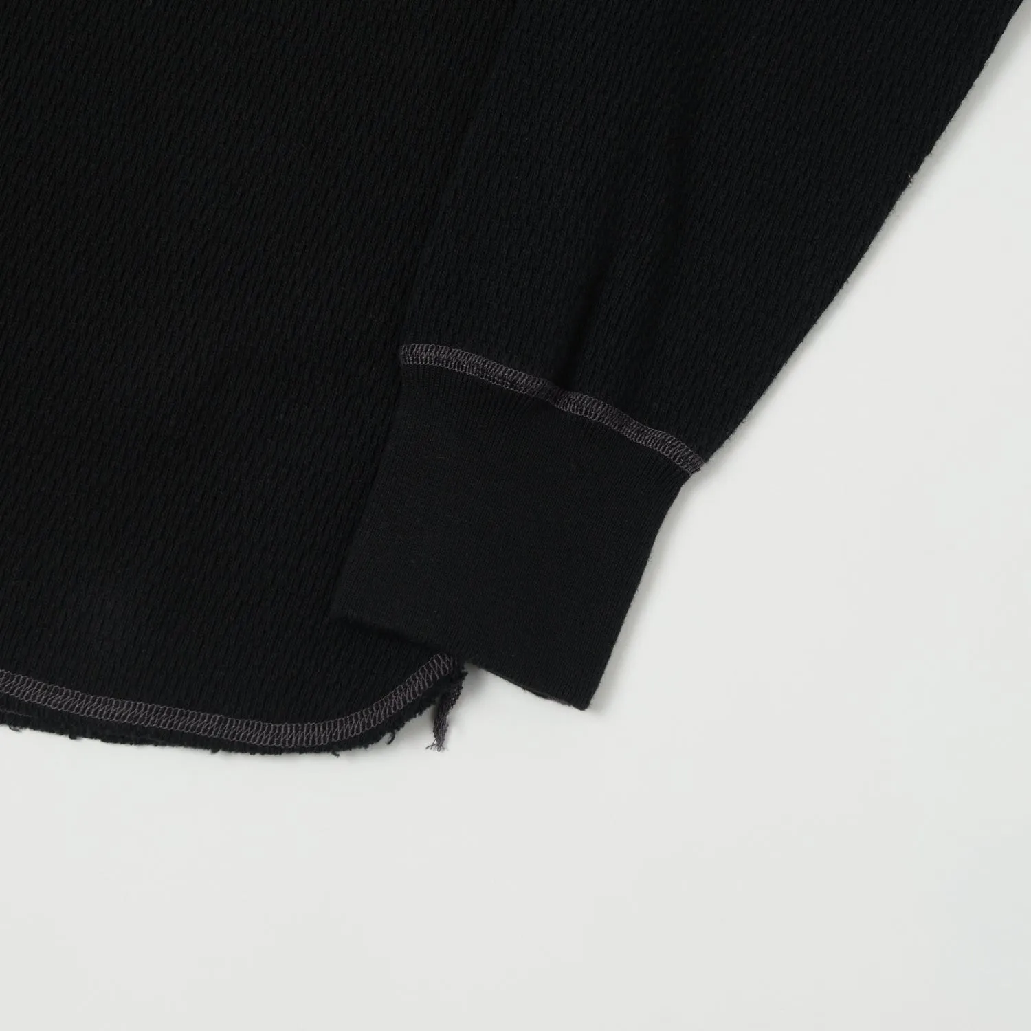 Buzz Rickson's L/S Thermal Henley - Black