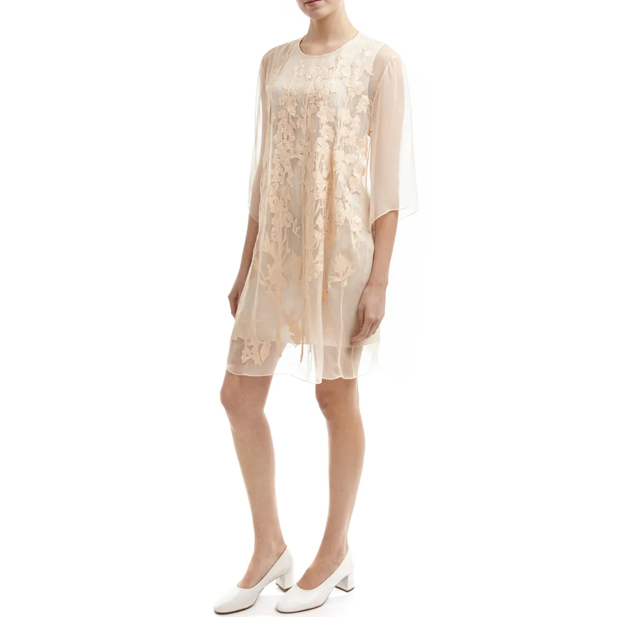 CARMEN SILK CHIFFON DRESS