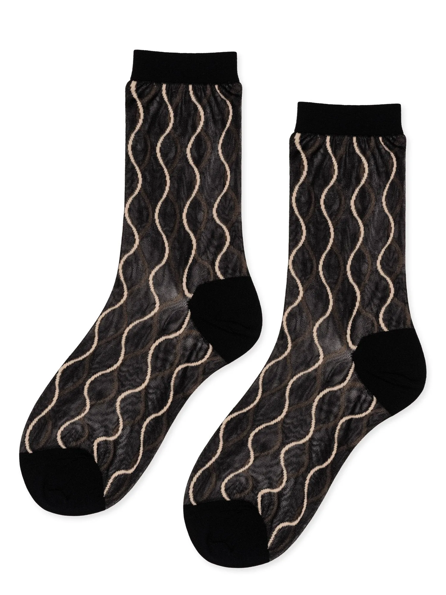 City Pop Sheer Crew Socks