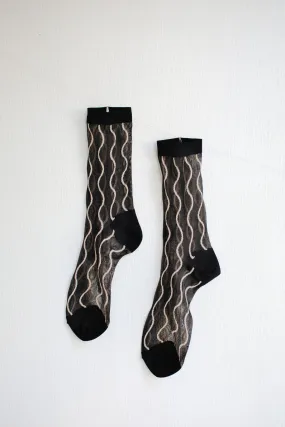 City Pop Sheer Crew Socks