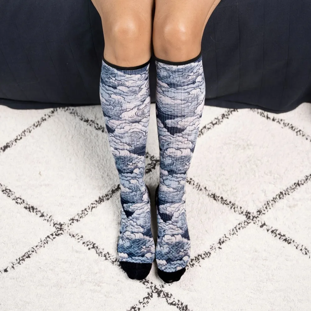 Cloudy Days Compression Socks