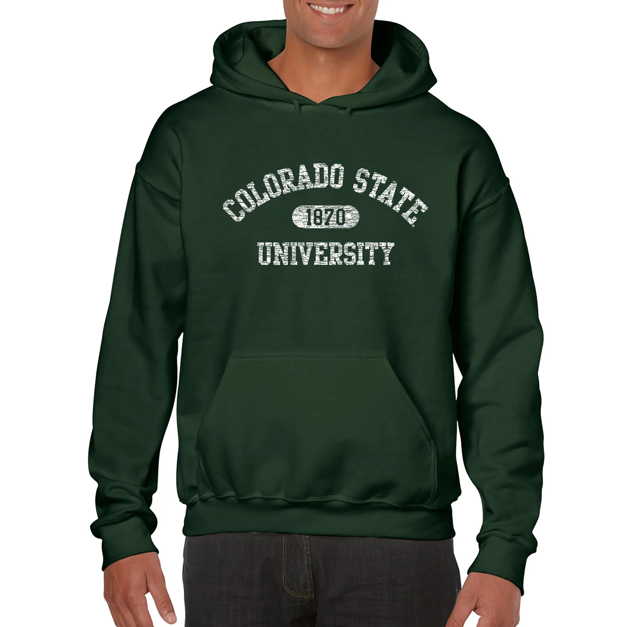 Colorado State Athletic Arch Hoodie - Forest