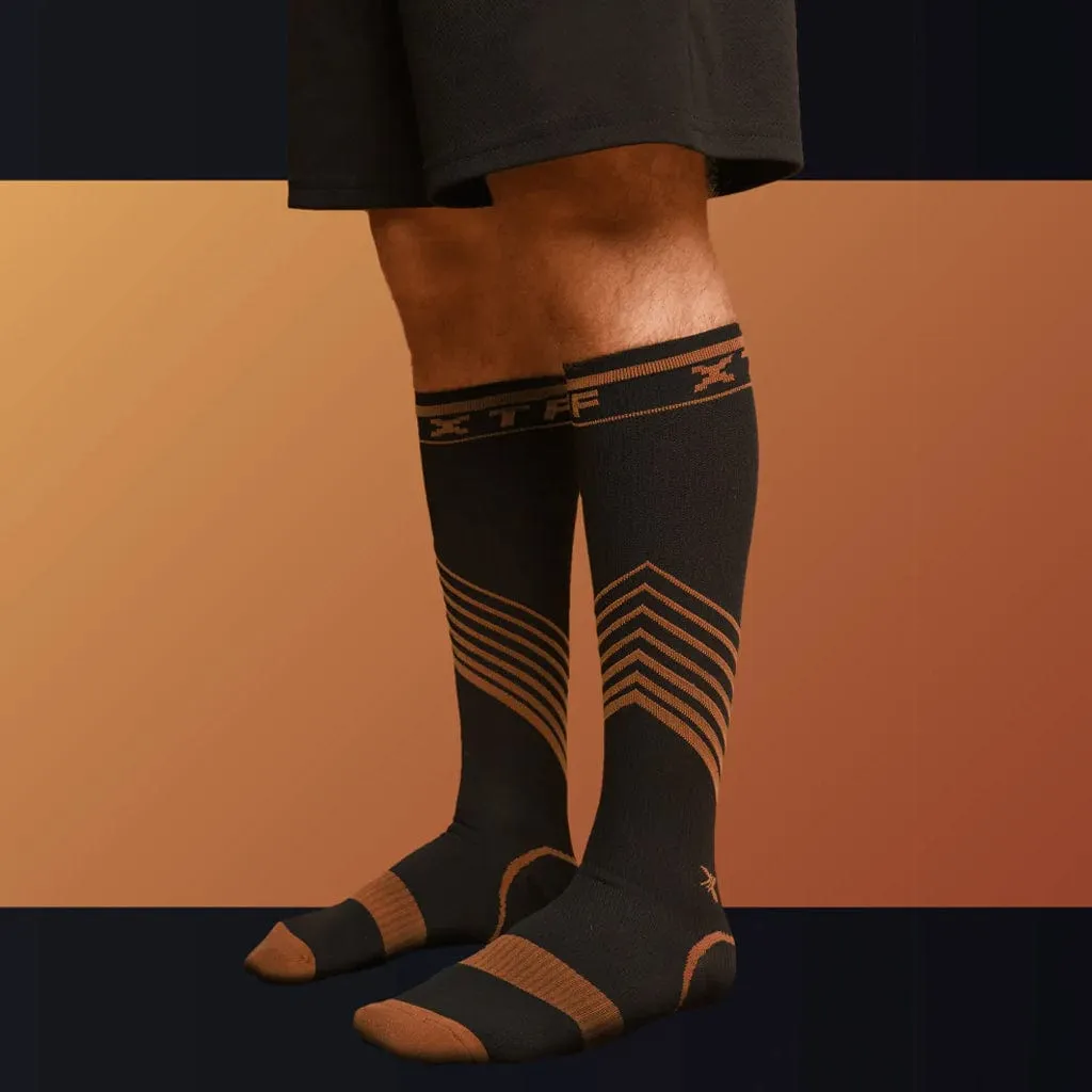 Copper-Infused Ultra V-striped Socks (6-Pairs)