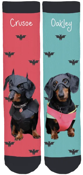 Crusoe the Celebrity Dachshund Crew Socks