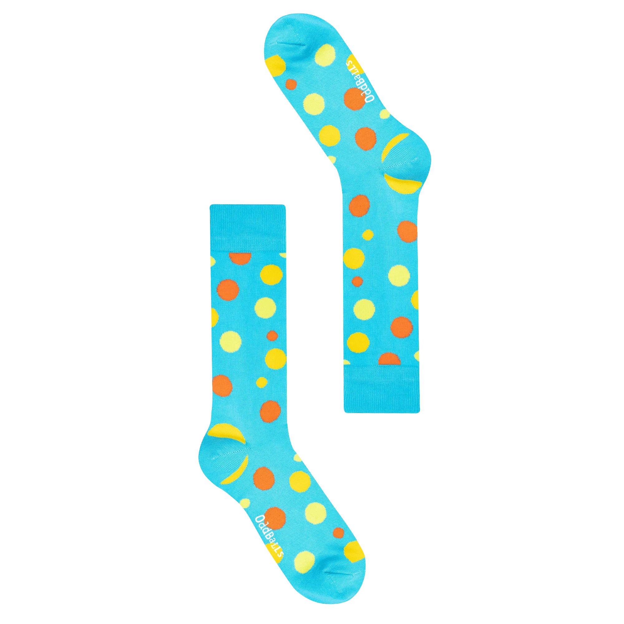 Cyan Polka Dot - Socks Size 1-2