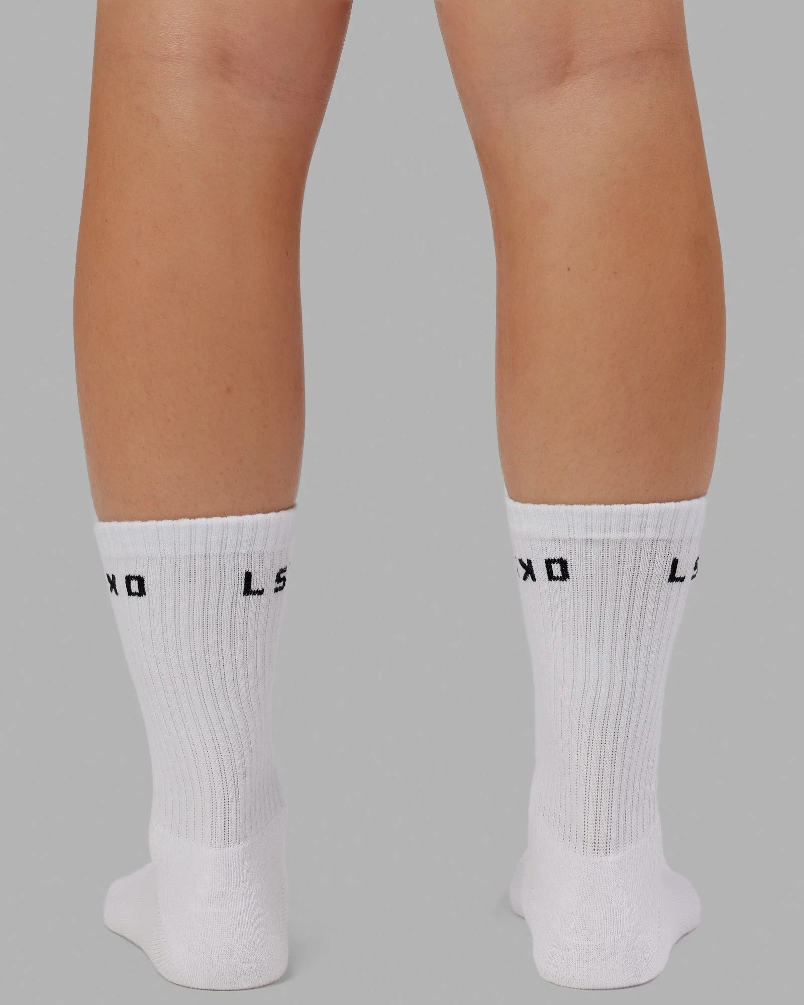 Daily 3 Pack Crew Socks - White