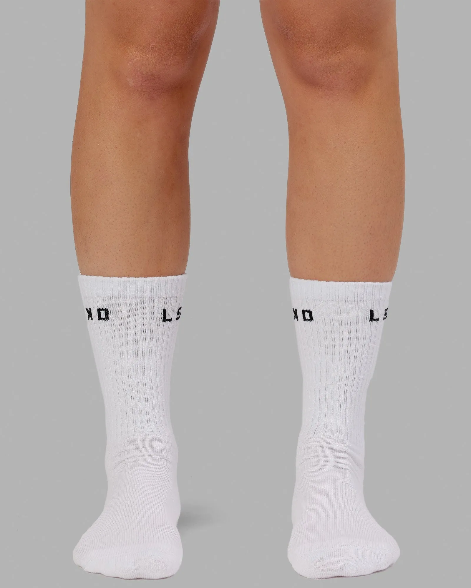 Daily 3 Pack Crew Socks - White