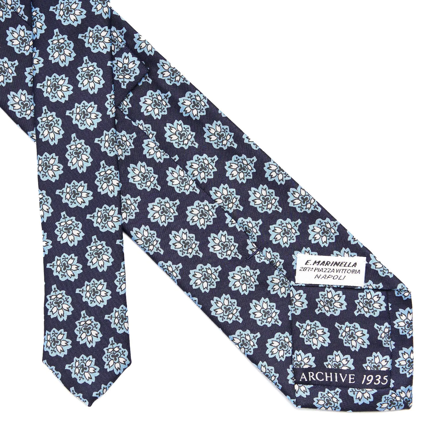 DARK BLUE SILK TIE