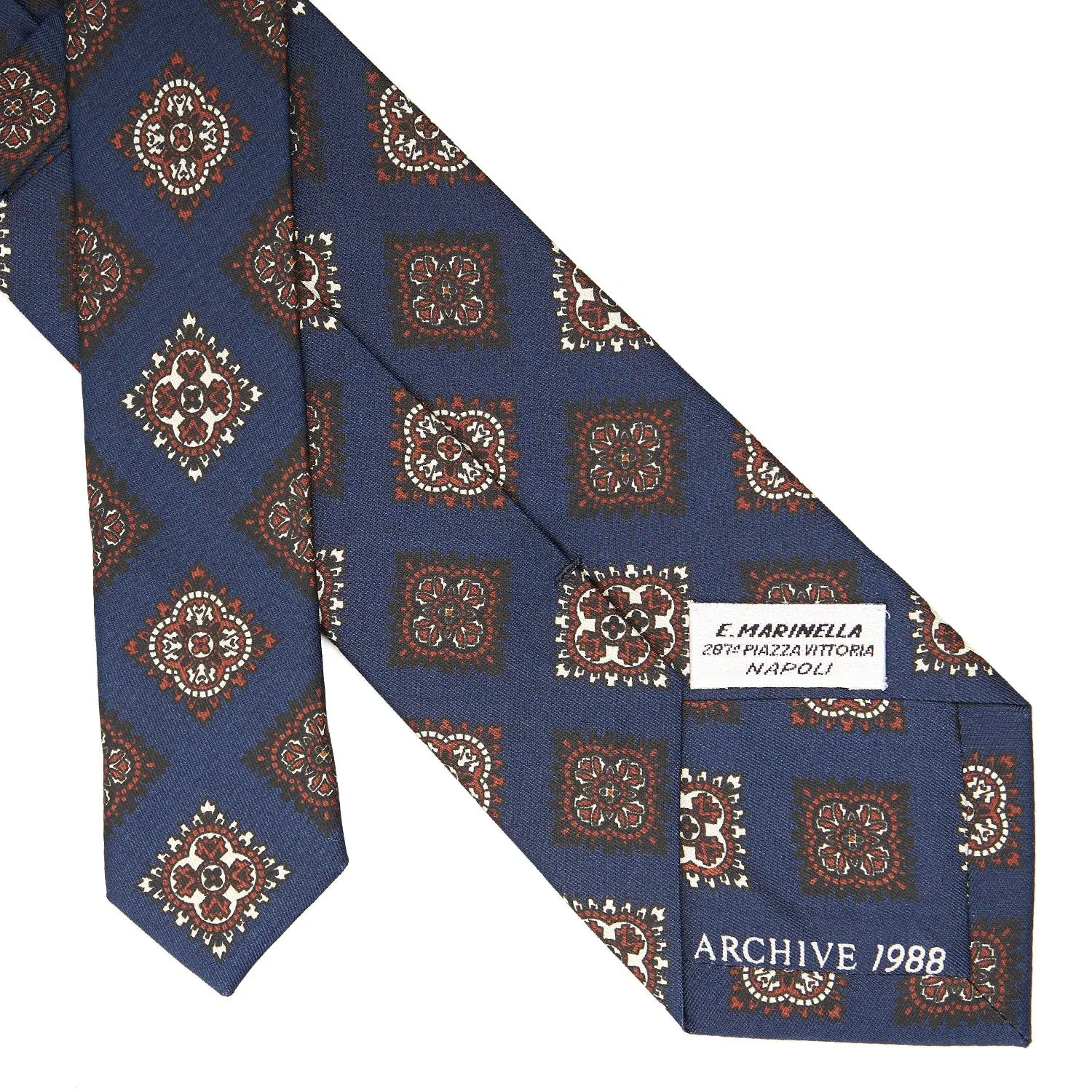 DARK BLUE SILK TIE