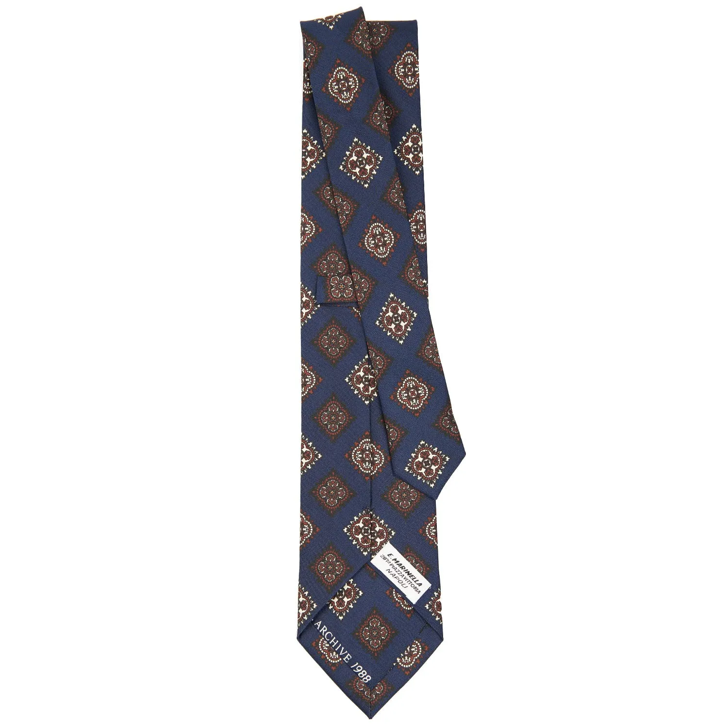 DARK BLUE SILK TIE