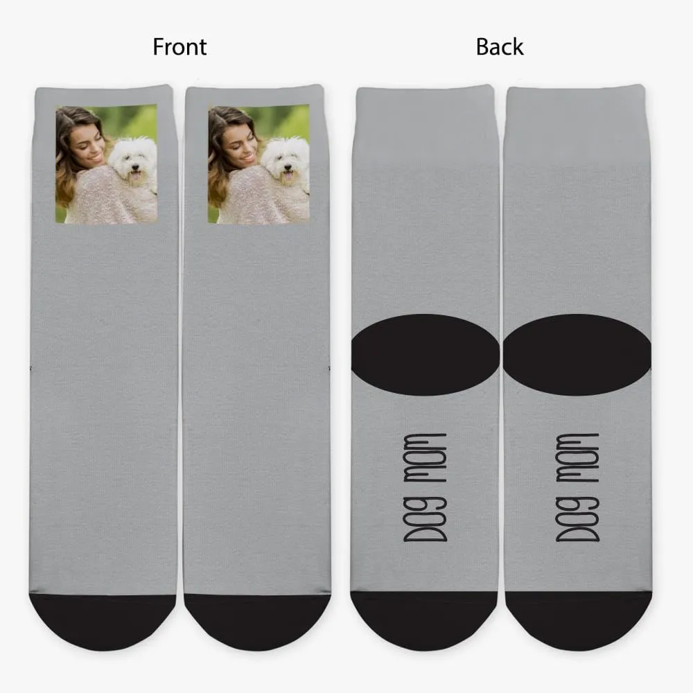 Dog Family Photo Personalized Tube Socks