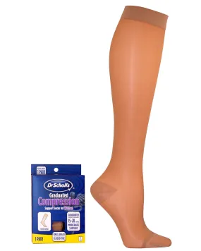 Dr. Scholl's Women's Sheer 15-20 mmHg Closed Toe Knee Highs